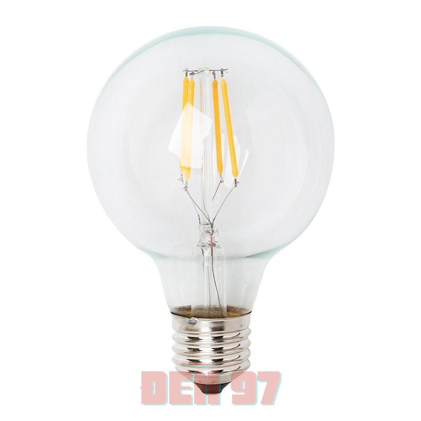 Bóng đèn LED Edison G125 4W vỏ thuỷ tinh trong