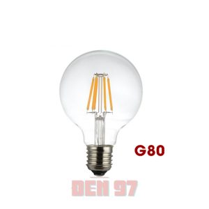 Bóng đèn LED Edison G80 4W vỏ thuỷ tinh trong
